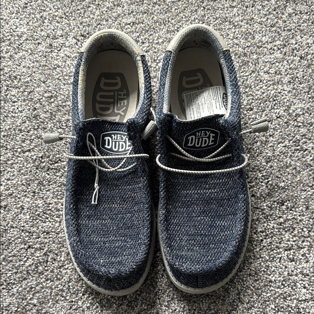 Hey Dude Blue Loafers Slip-Ons Casual Mens size 10